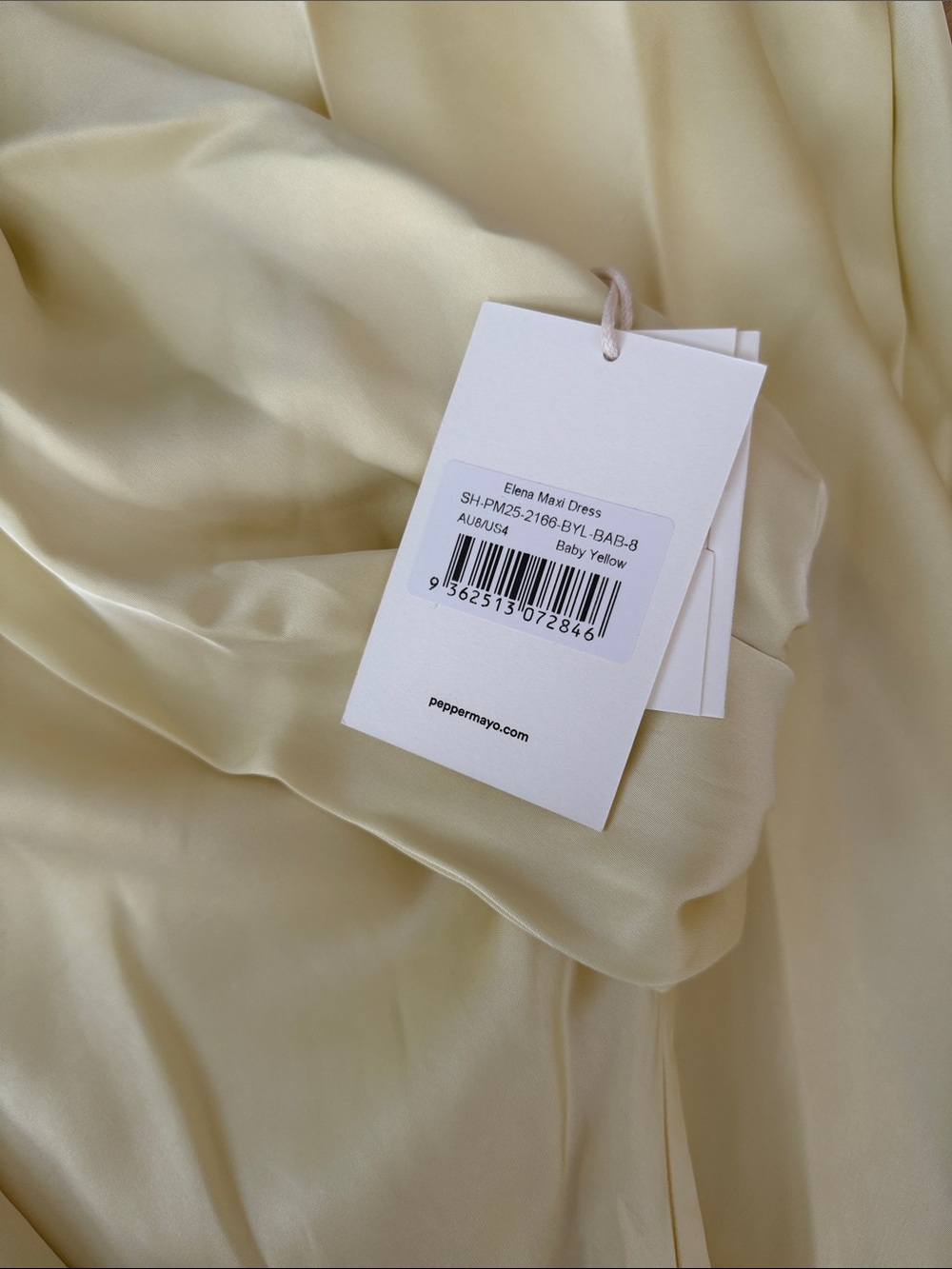 Peppermayo Elena maxi dress - yellow - Picture 6 of 6